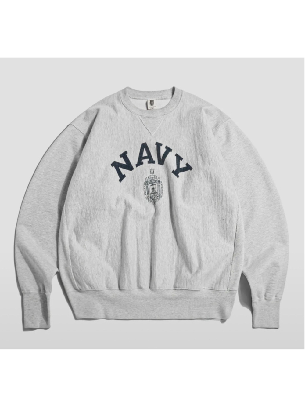 US Naval Academy Reverse Weave Sweatshirt Gray Sz 40